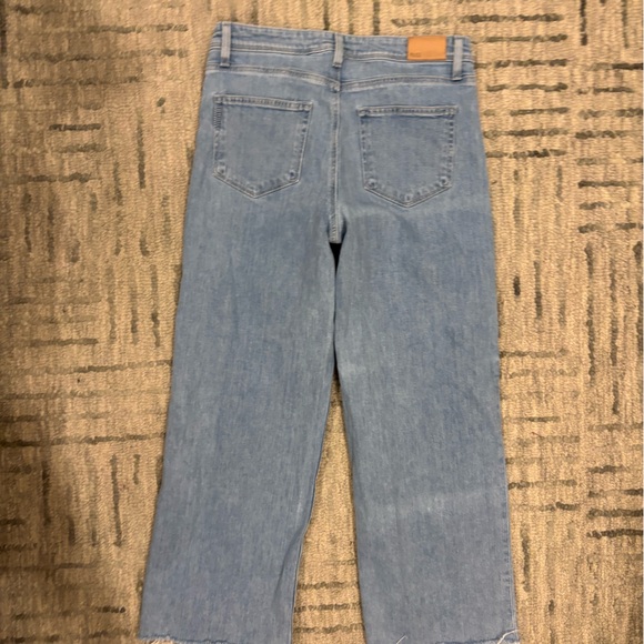 PAIGE Light Blue Straight Leg Jeans - Picture 9 of 10